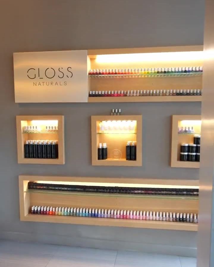 Gloss Naturals lacquer display